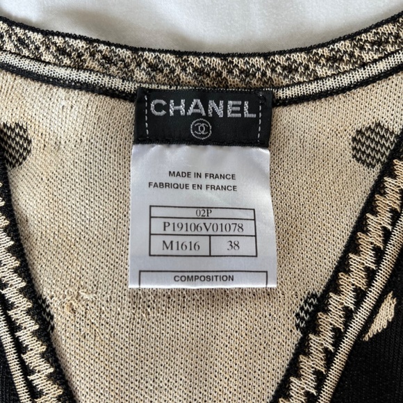 Chanel V-Neck Camellia Knit Top - Picture 5 of 6